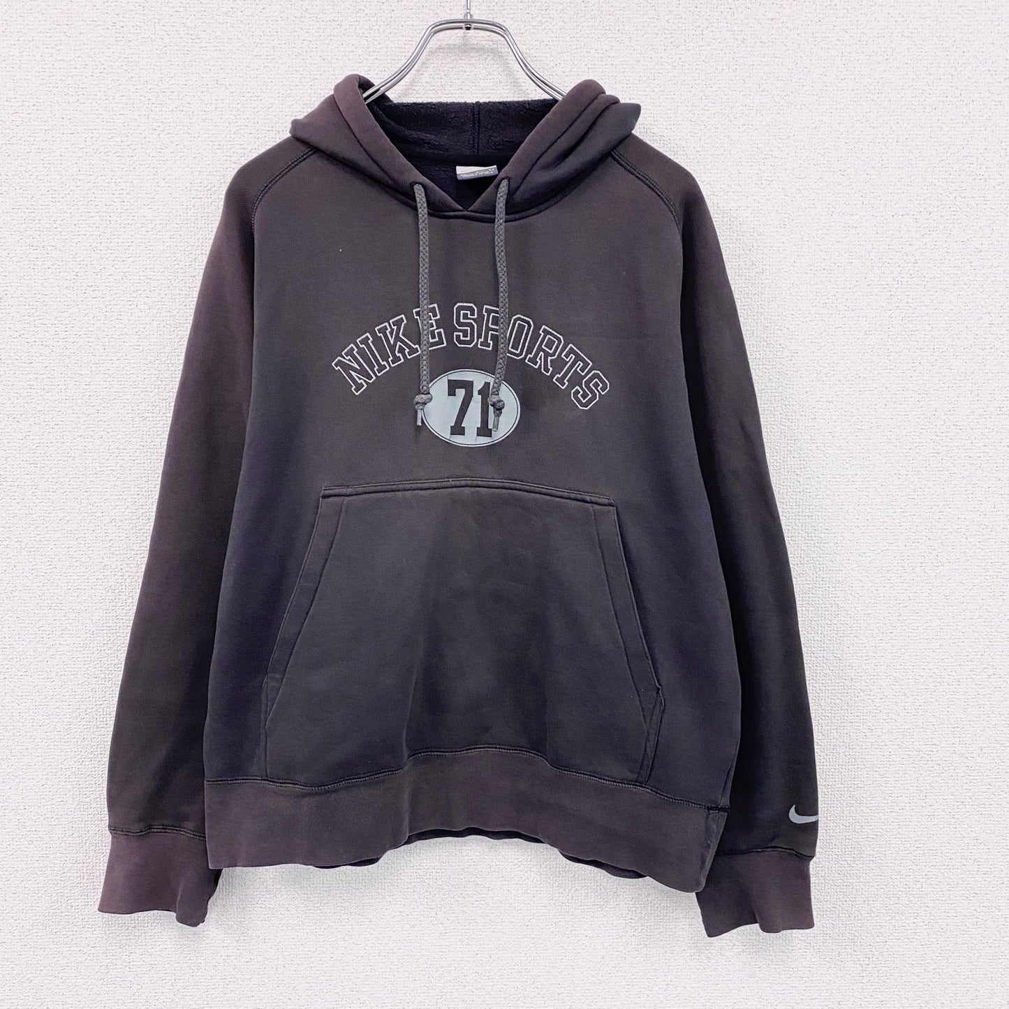 00s　NIKE　ナイキ　スウェットパーカー/フーディー　ヴィンテージ　黒　ブラック　Lサイズ