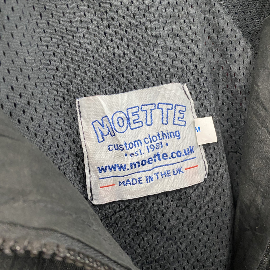 MOETTE　フルジップジャケット　ウィンドブレーカー　黒　ブラック　Mサイズ　古着