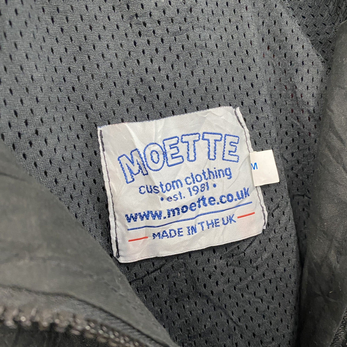 MOETTE　フルジップジャケット　ウィンドブレーカー　黒　ブラック　Mサイズ　古着