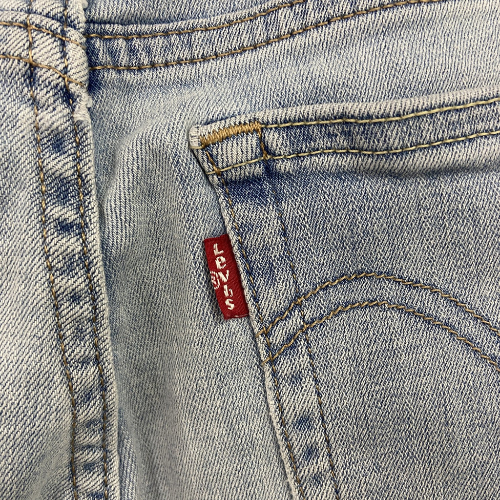 Levi's　リーバイス　デニムパンツ/ジーンズ　ジップフライ　縦落ち　インディゴ　25サイズ レディース コットン ポリエステル 古着