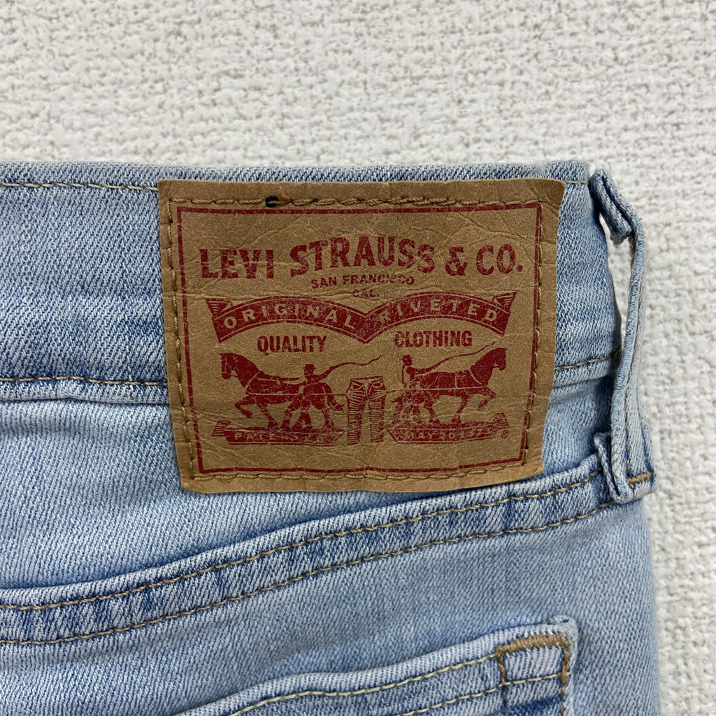 Levi's　リーバイス　デニムパンツ/ジーンズ　ジップフライ　縦落ち　インディゴ　25サイズ レディース コットン ポリエステル 古着