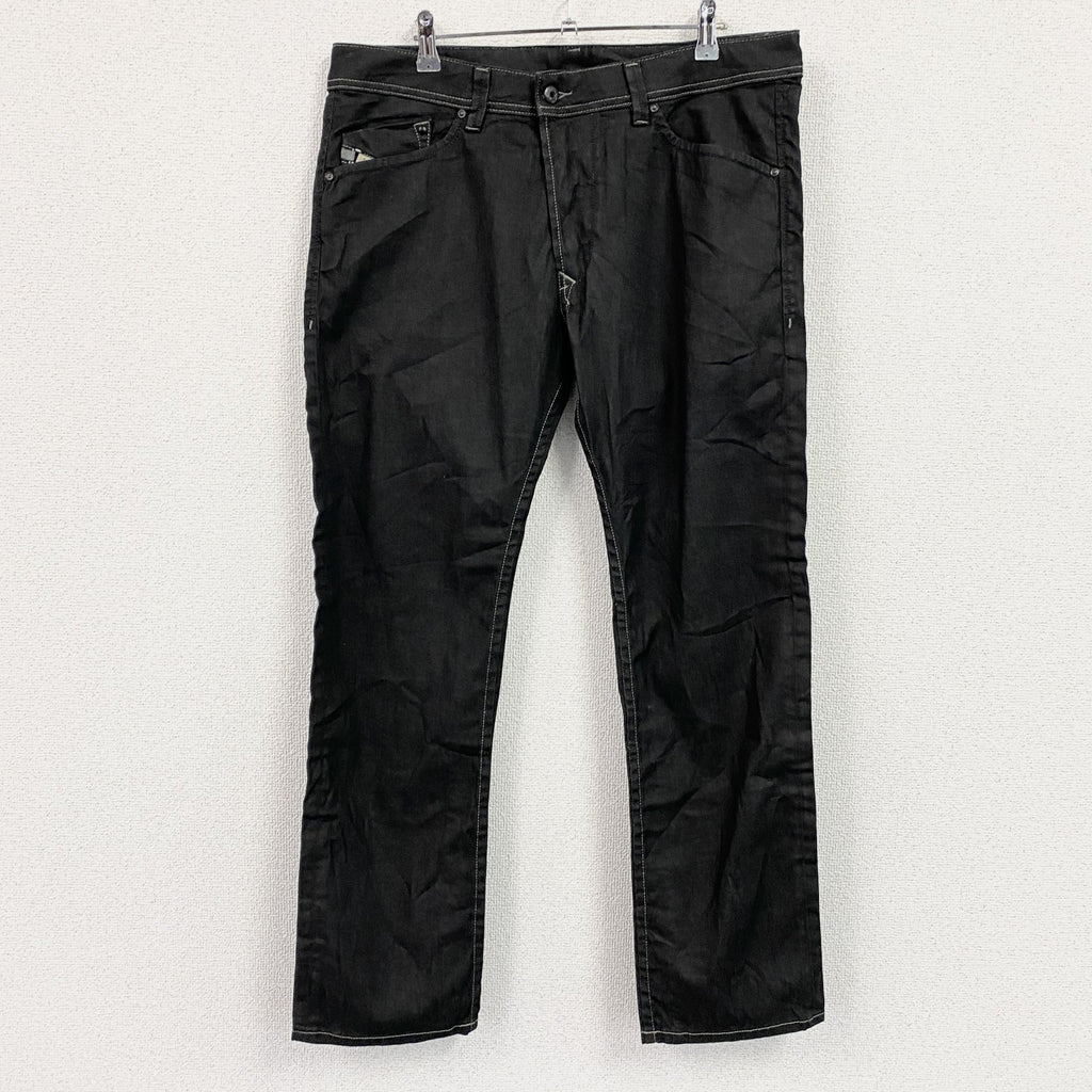 DIESEL　ディーゼル　デニムパンツ/ジーンズ　ボタンフライ　黒　ブラック　33サイズ　古着