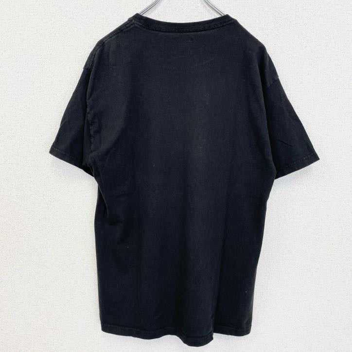 Champion　チャンピオン　半袖クルーネックプリントTシャツ　BLACK＆GOLD　バスケ　黒　ブラック　Mサイズ　古着