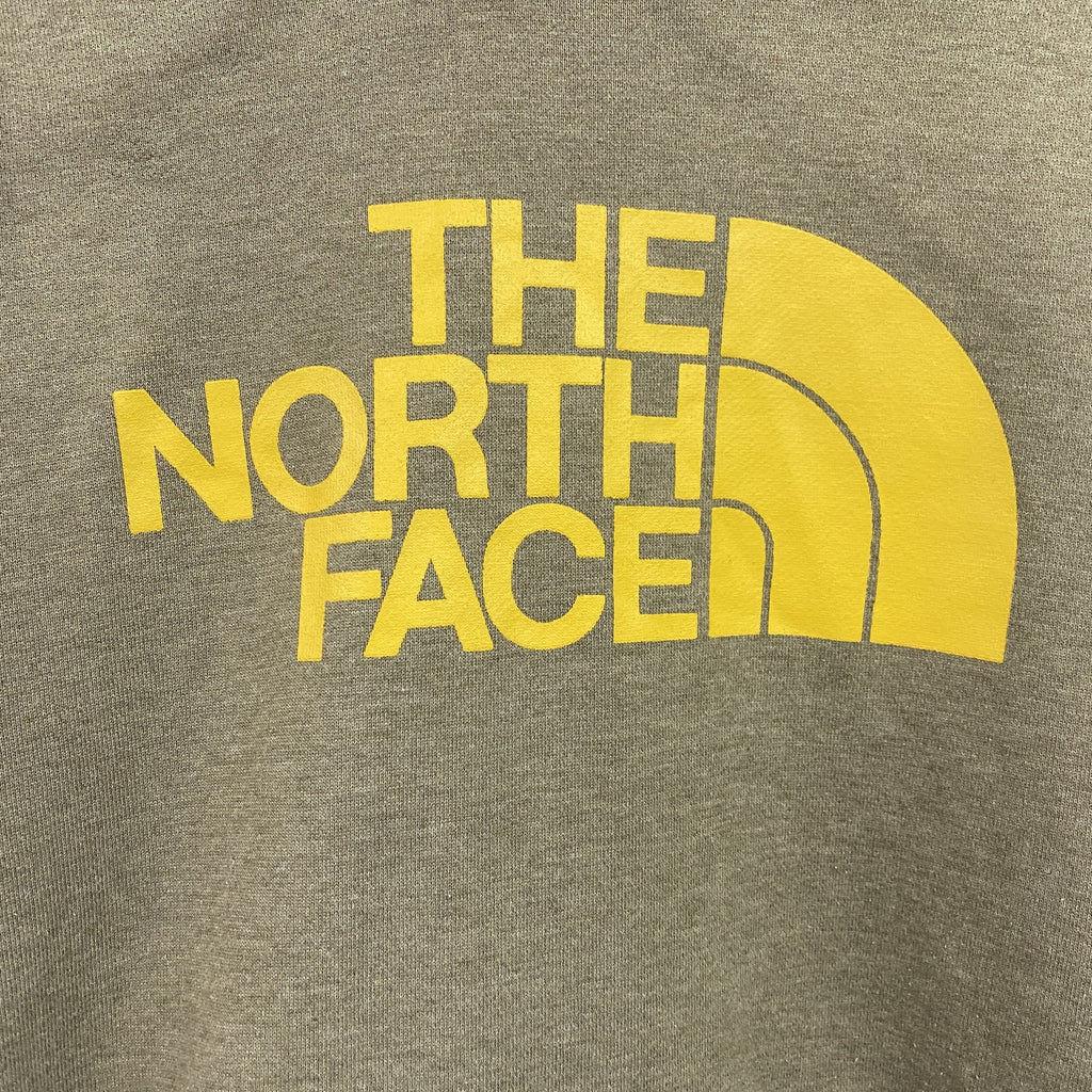 THE NORTH FACE　ザ・ノースフェイス　スウェットパーカー/フーディー　ラグランスリーブ　カーキ　XLサイズ トレーナー スウェットトップス フード付き 古着