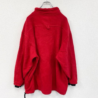 EXP　ハーフジップフリースプルオーバー　ドラポケ　赤　レッド　Mサイズ