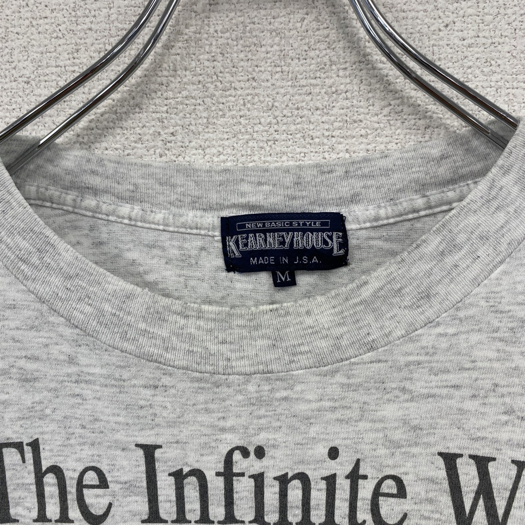 ～90s　KEARNEY HOUSE　Christian Riese Lassen　半袖アニマルTシャツ　霜降りグレー　Mサイズ　　ヴィンテージ　古着