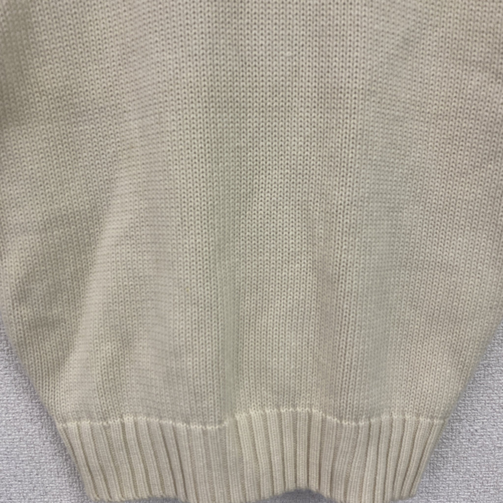 Polo by Ralph Lauren　ラルフローレン　コットンニットベスト　アイボリー　Mサイズ　古着