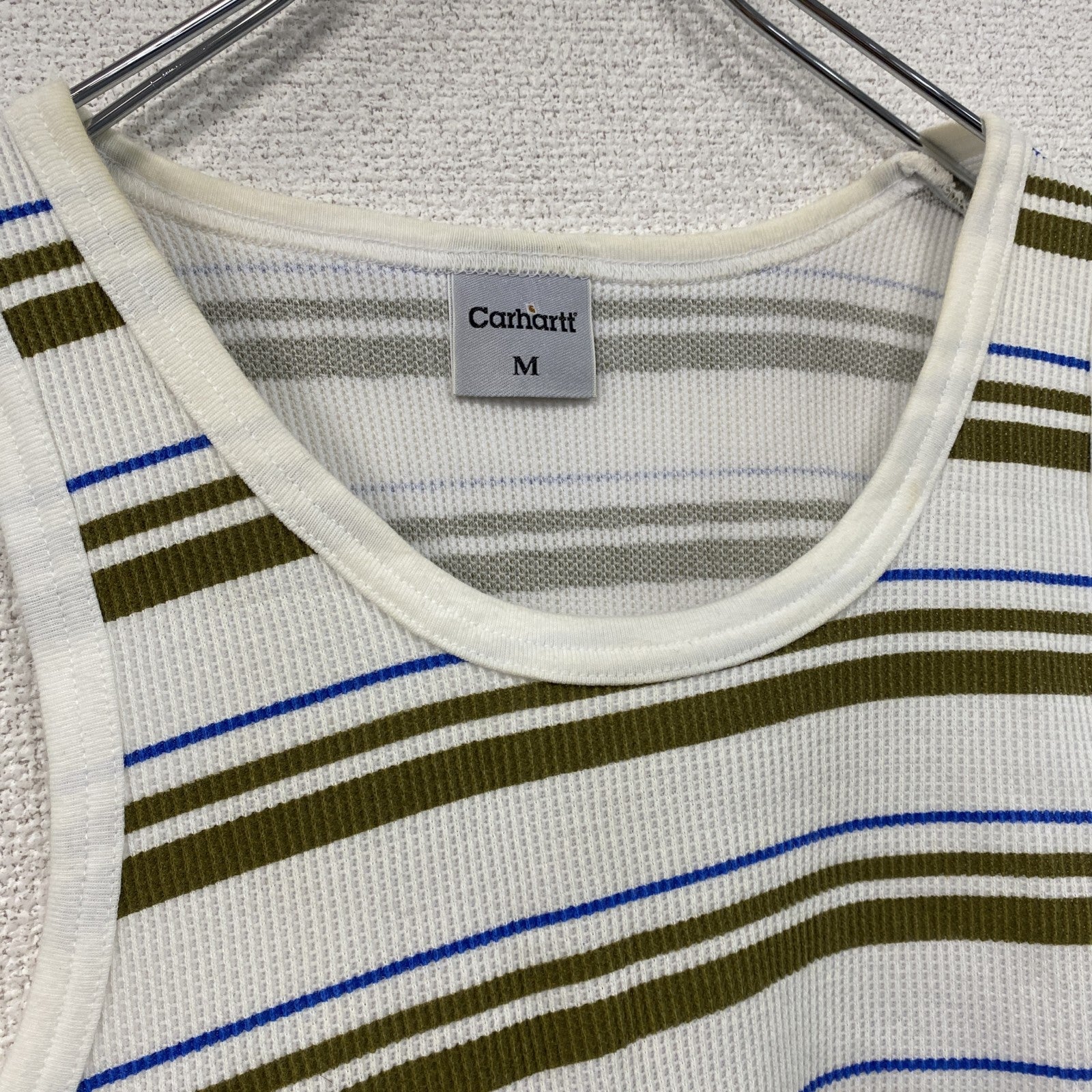 Carhart　カーハート　タンクトップ/ノースリーブ　ボーダー柄　マルチカラー　Mサイズ　古着