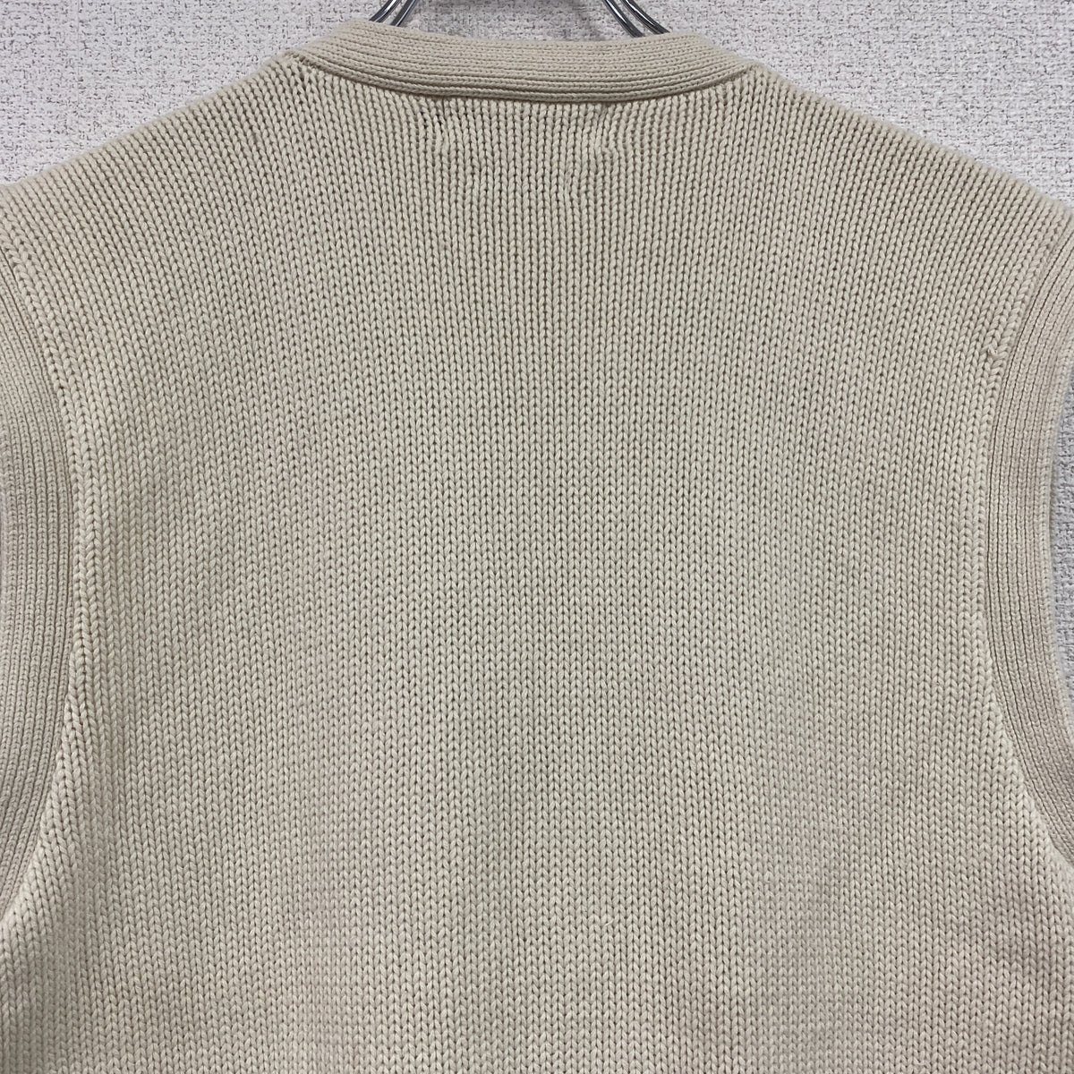 Polo by Ralph Lauren　ラルフローレン　コットンニットベスト　アイボリー　Mサイズ　古着