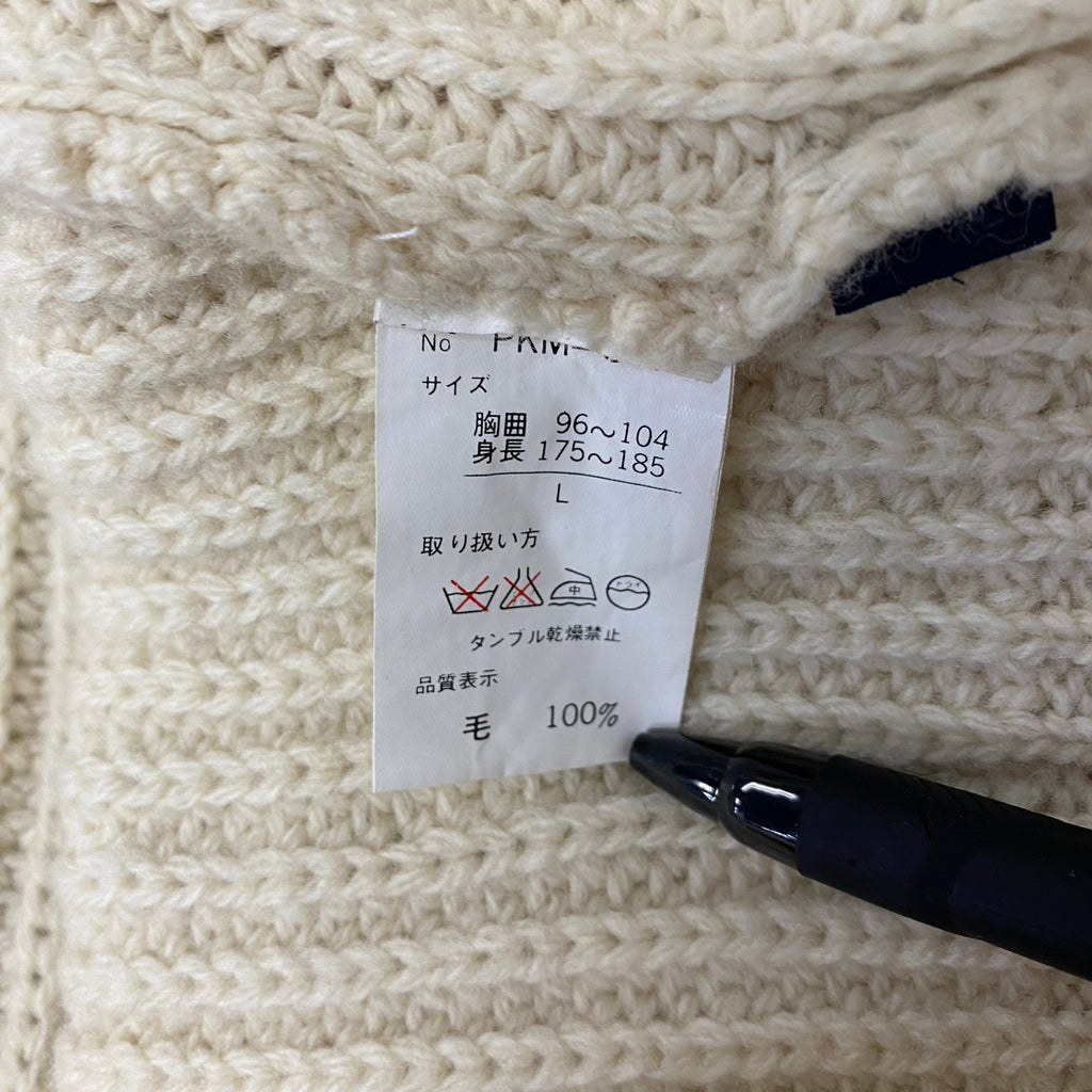 00s～　PIKO　ピコ　ウールニットベスト　ヴィンテージ　ベージュ　Lサイズ　古着