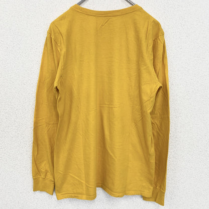 古着 used　THE NIKE TEE　ナイキ　長袖クルーネックプリントTシャツ　ロンT　UCO BRONCHOS　黄色　
