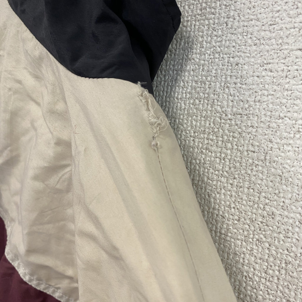 90s　Holloway　フルジップナイロンジャケット　ヴィンテージ　朱色　ボルドー　XSサイズ　古着