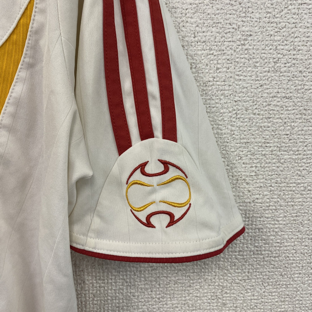 adidas　アディダス　サッカー　スペイン代表　半袖Tシャツ　ユニフォーム　白　ホワイト　Sサイズ　古着