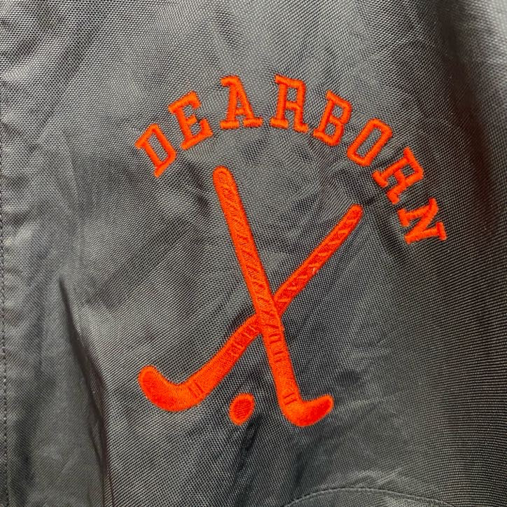BOATHOUSE　長袖ハーフジップ刺繍ナイロンジャケット　FIELDHOCKEY　ビッグシルエット　XLサイズ　古着