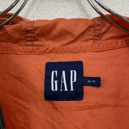 90s～　OLD GAP　オールドギャップ　アノラックナイロンパーカー　ヴィンテージ　オレンジ　XLサイズ