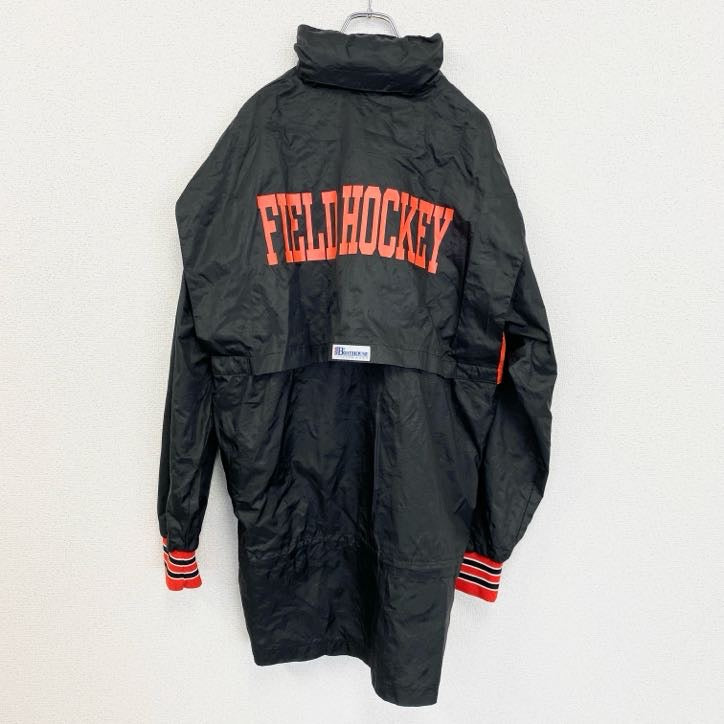 BOATHOUSE　長袖ハーフジップ刺繍ナイロンジャケット　FIELDHOCKEY　ビッグシルエット　XLサイズ　古着