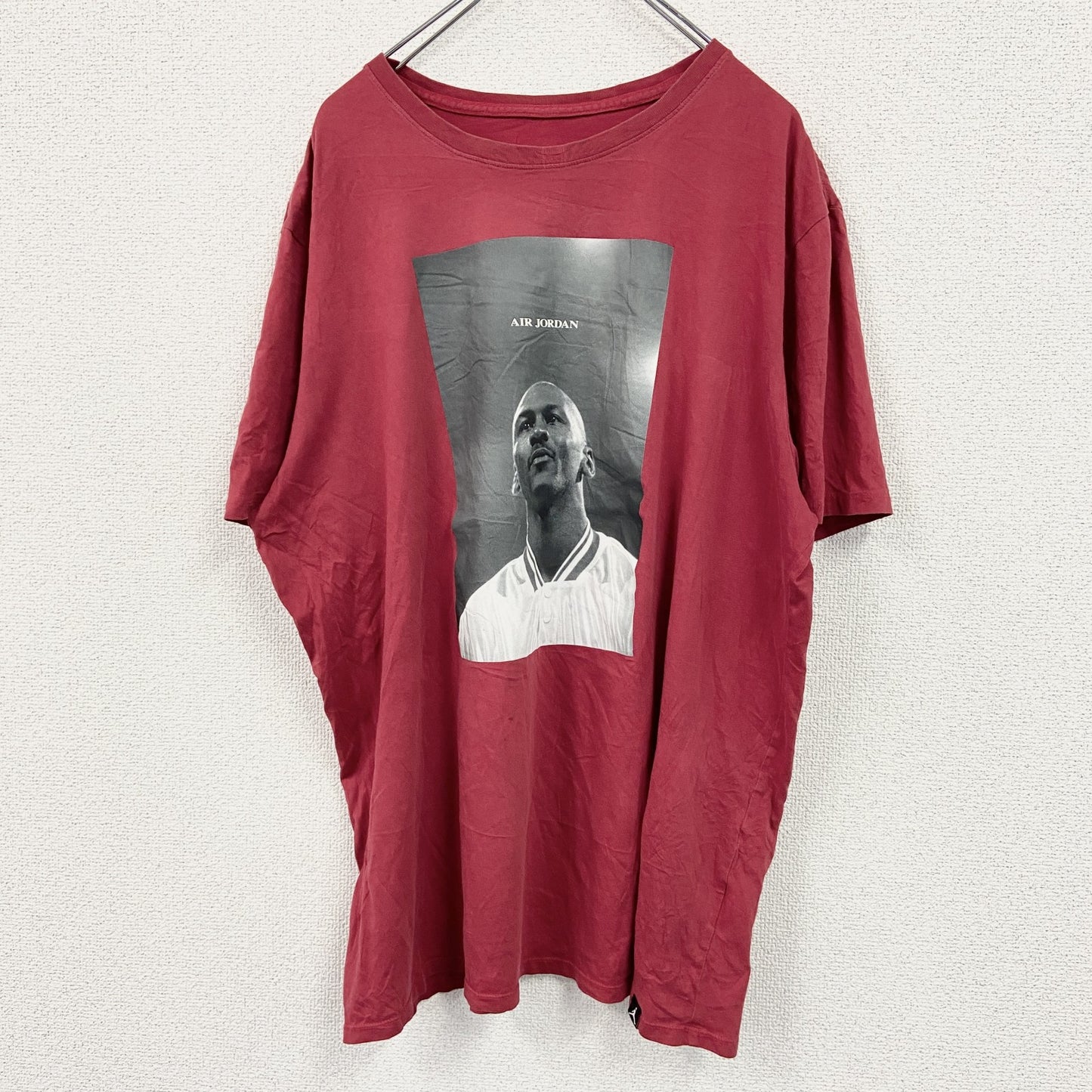 NIKE AIR JORDAN　ナイキエアジョーダン　半袖プリントTシャツ　赤　レッド　XXLサイズ