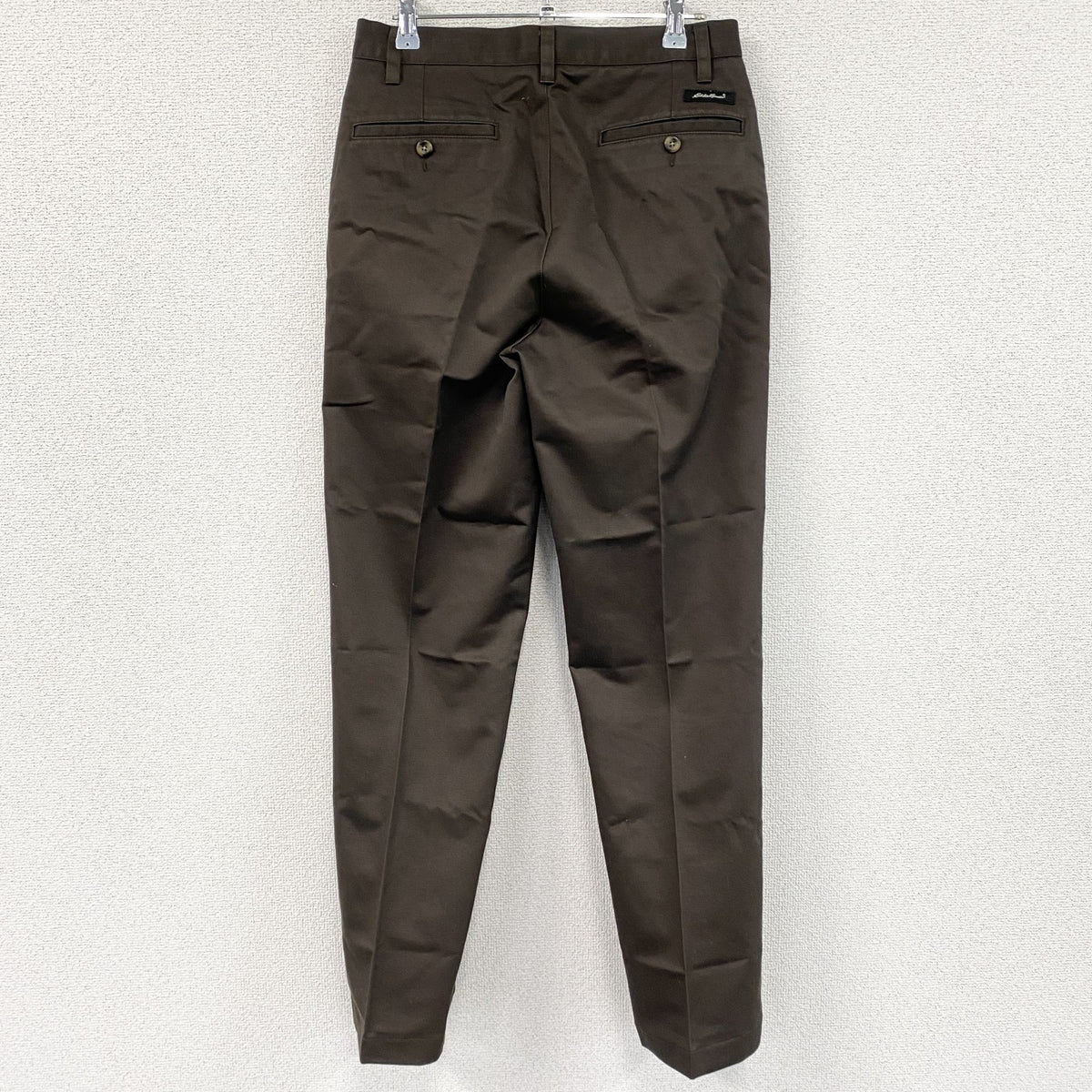 Eddie Bauer　エディーバウアー　チノパンツ　ジップフライ　茶色　ブラウン　30サイズ メンズ コットン 古着