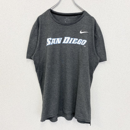 古着 used　NIKE DRI-FIT　ナイキ　半袖クルーネックプリントTシャツ　SAN DIEGO　サンディエゴ　グレー