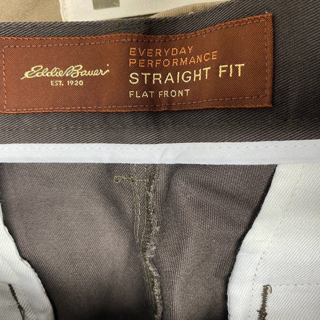 Eddie Bauer　エディーバウアー　チノパンツ　ジップフライ　茶色　ブラウン　30サイズ メンズ コットン 古着