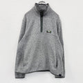 L.L.Bean　エルエルビーン　セーター・フリース・プルオーバー　ワンポイント　灰色　グレー　Lサイズ　古着