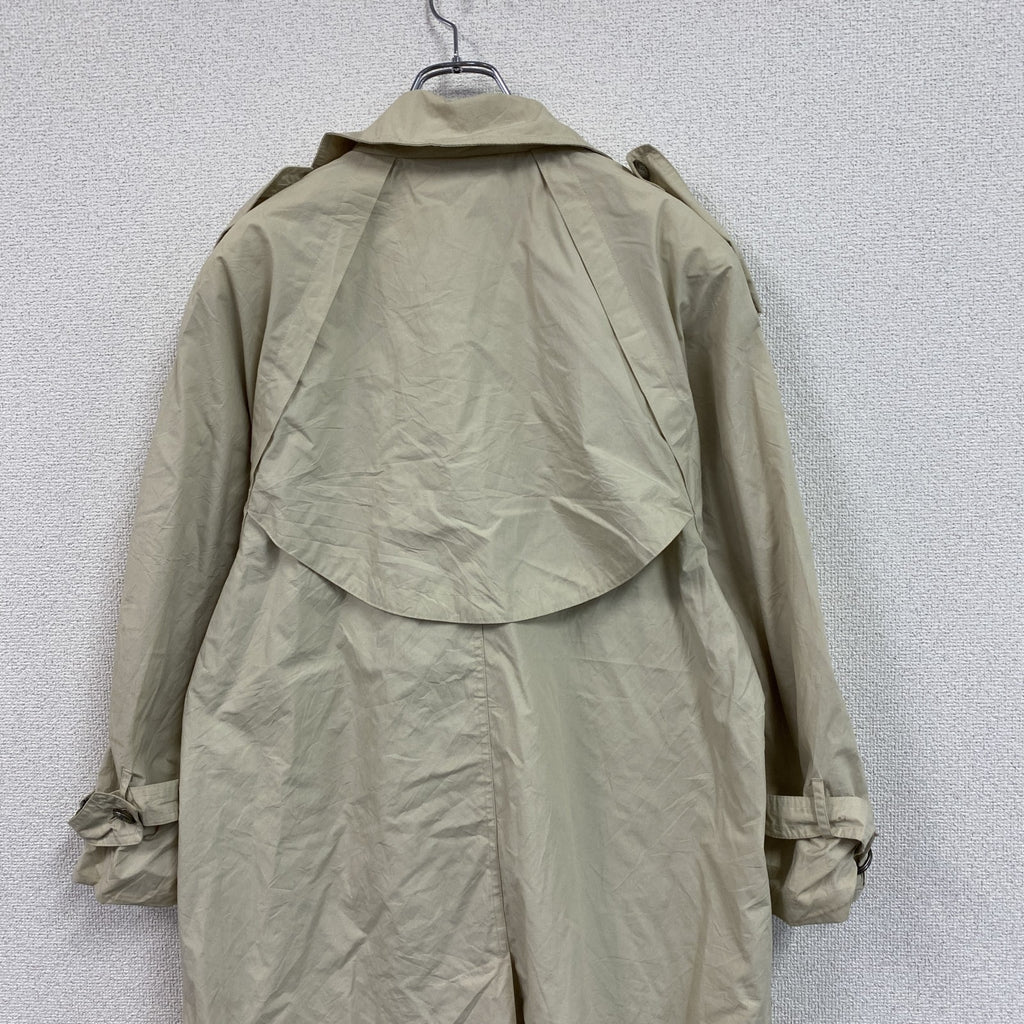 LONDON FOG　ロンドンフォグ　ダブルトレンチコート　水玉　ベージュ　8サイズ　古着