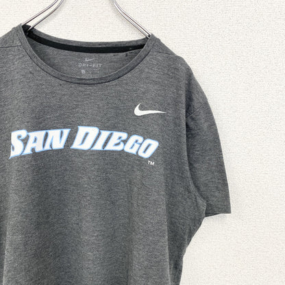 古着 used　NIKE DRI-FIT　ナイキ　半袖クルーネックプリントTシャツ　SAN DIEGO　サンディエゴ　グレー