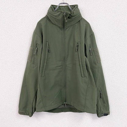 CONDOR　コンドル　ソフトシェルジャケット　フリースジャケット　フード付き　カーキ　Sサイズ