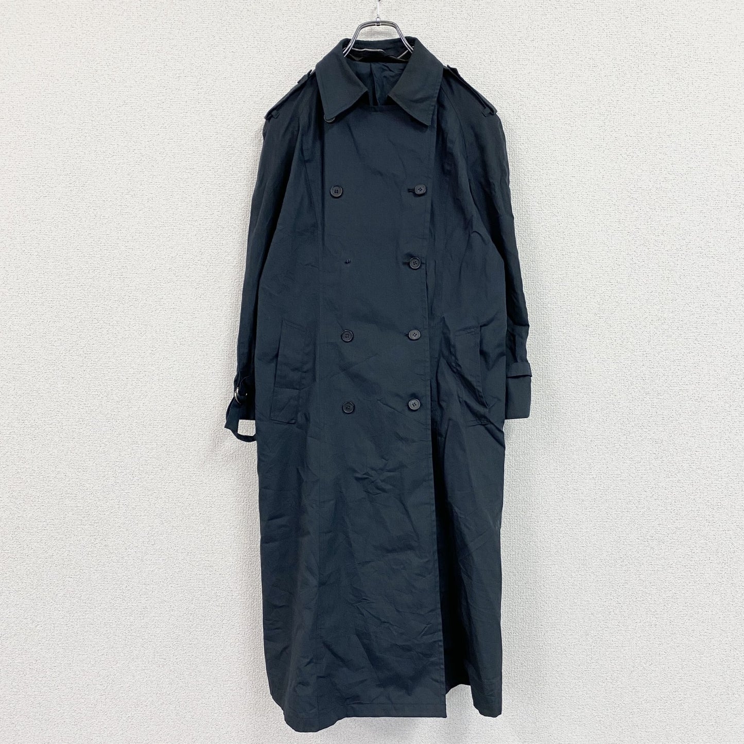 LONDON FOG　ロンドンフォグ　ダブルトレンチコート　紺　ネイビー　8サイズ
