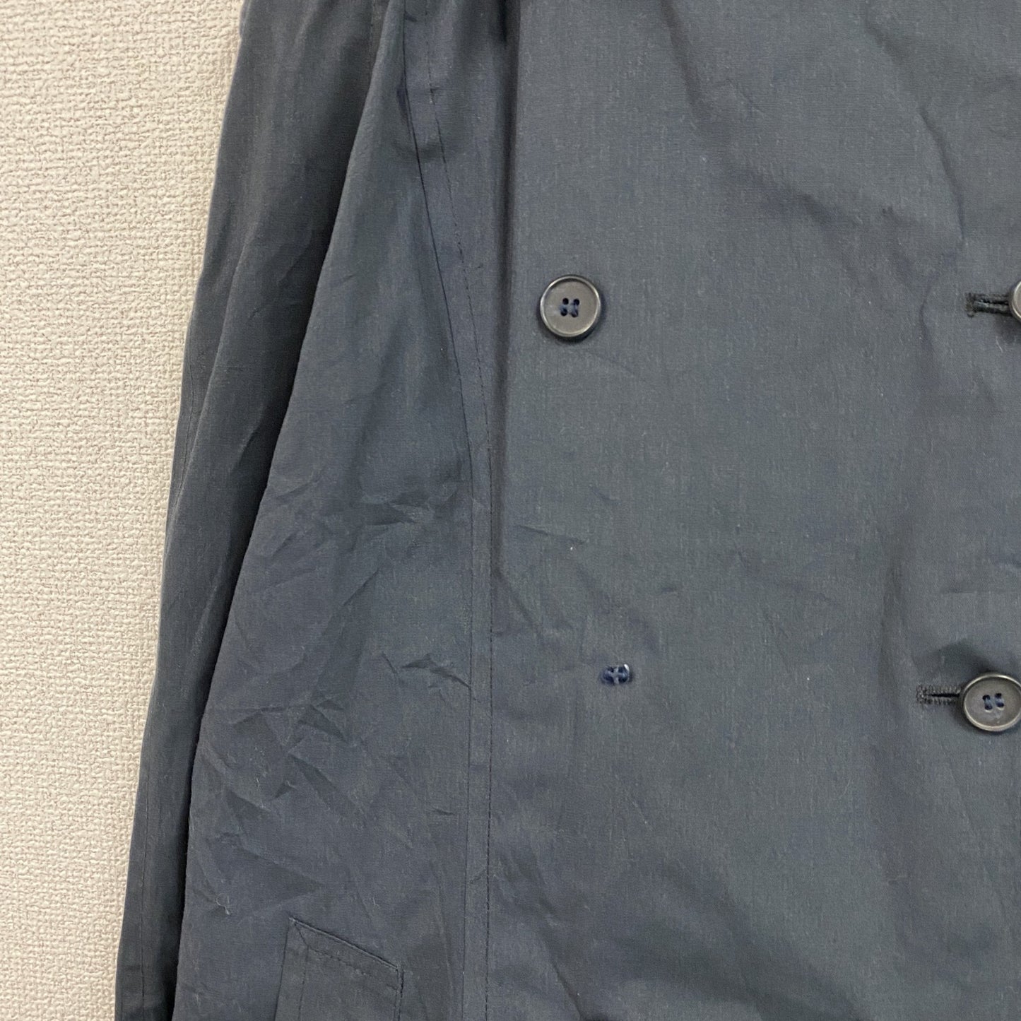 LONDON FOG　ロンドンフォグ　ダブルトレンチコート　紺　ネイビー　8サイズ