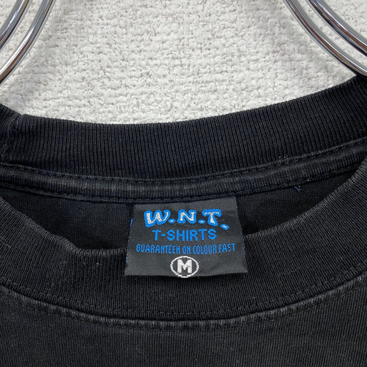古着 used　90s～　W.N.T.　BECKHAM　ベッカム　半袖Tシャツ　人物T　ヴィンテージ　黒　ブラック　Mサイズ