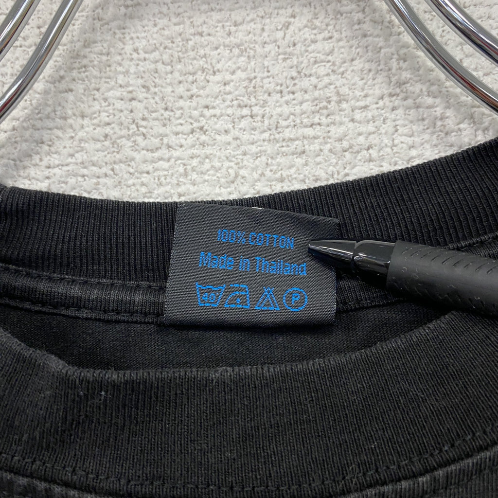 古着 used　90s～　W.N.T.　BECKHAM　ベッカム　半袖Tシャツ　人物T　ヴィンテージ　黒　ブラック　Mサイズ