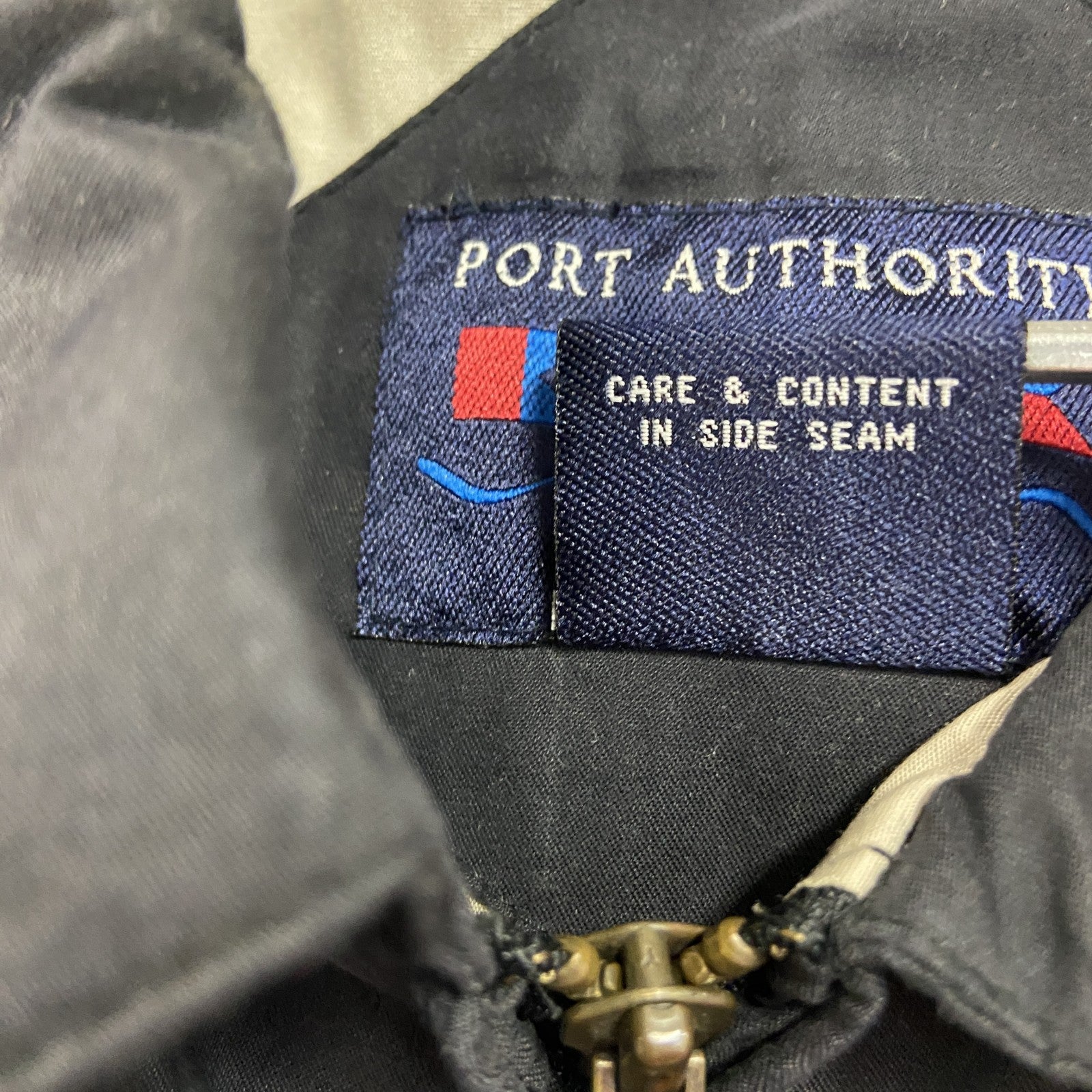 90s～　PORT AUTHORITY　三菱　ブルゾン　ワークジャケット　ヴィンテージ　黒　ブラック　Mサイズ　古着