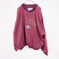 90s　LOGO7　49ERS　プルオーバーナイロンジャケット　ヴィンテージ　赤　レッド　XLサイズ　古着