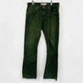 Levi's　リーバイス　527　デニムパンツ/ジーンズ　ジップフライ　縦落ち　緑　グリーン　W34サイズ　古着