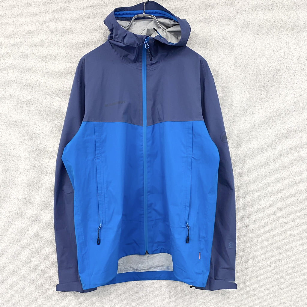 MAMMUT　マムート　フルジップパーカー　青　ブルー　Lサイズ　古着