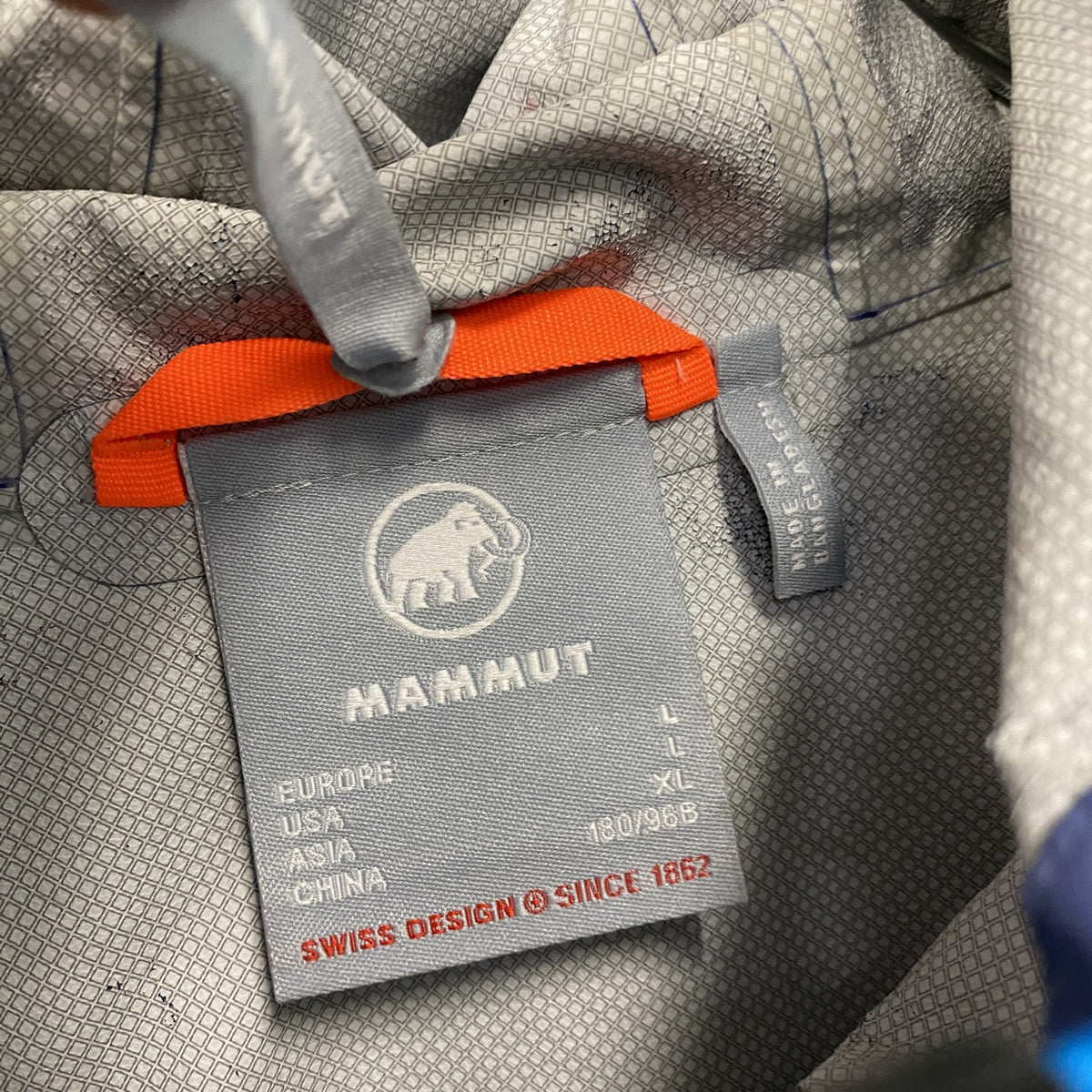 MAMMUT　マムート　フルジップパーカー　青　ブルー　Lサイズ　古着