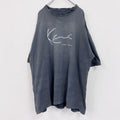 古着 used　90s～　KANI JEANS　カナイ　半袖刺繍デザインTシャツ　黒　ヴィンテージラック　XXXLサイズ