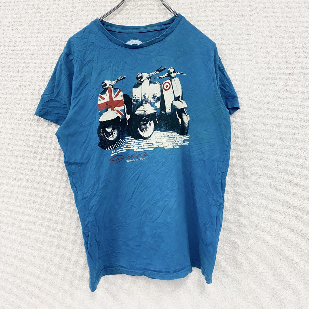 XDYE TEES　半袖プリントTシャツ　水色　ライトブルー　Mサイズ　古着