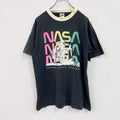 古着 used　90s　anvil　アンヴィル　プリントTシャツ　シングルステッチ　NASA　黒　ブラック　Lサイズ