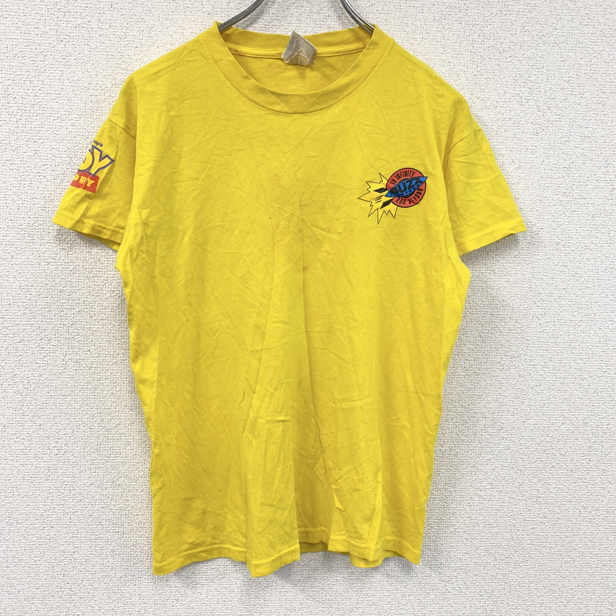 Disney Store　TOY STORY　トイストーリー　半袖プリントTシャツ　黄色　イエロー　古着