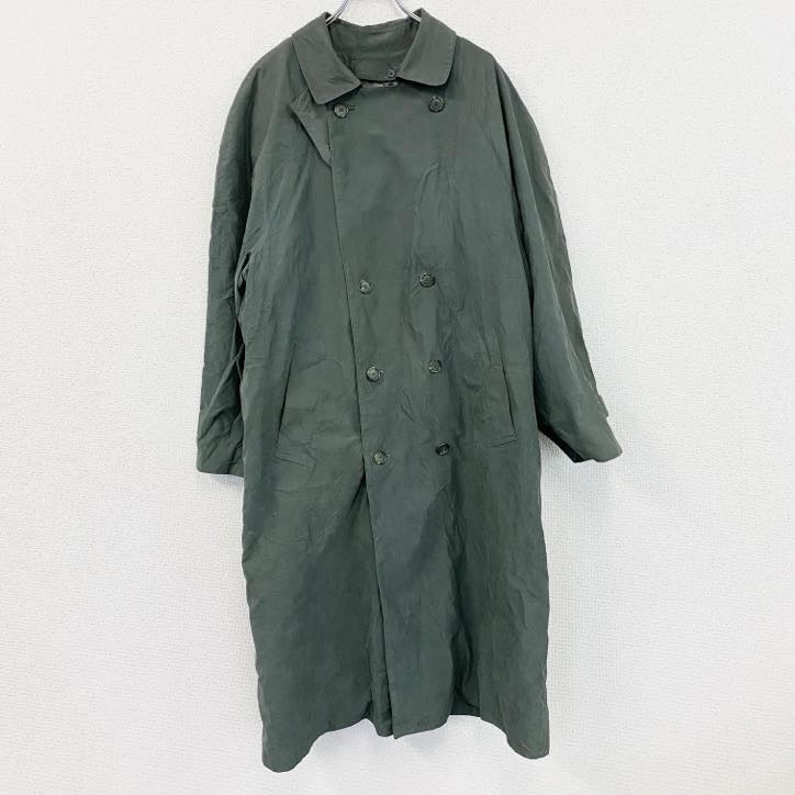 LONDON FOG　ロンドンフォグ　ダブルトレンチコート　緑　グリーン　42サイズ　古着
