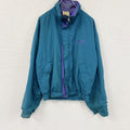 Helly Hansen　ヘリーハンセン　フルジップナイロンジャケット　ターコイズブルー　Lサイズ　古着