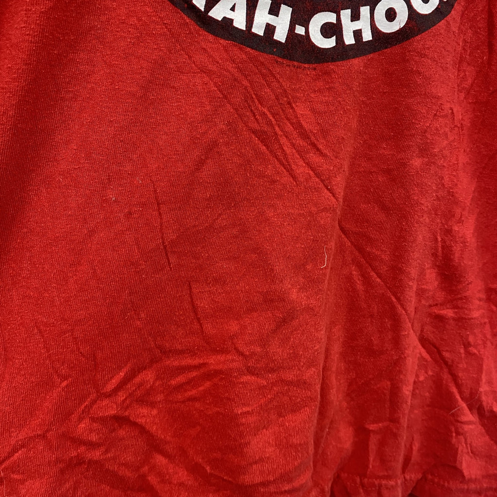 DELTA　デルタ　半袖プリントTシャツ　赤　レッド　Mサイズ　古着