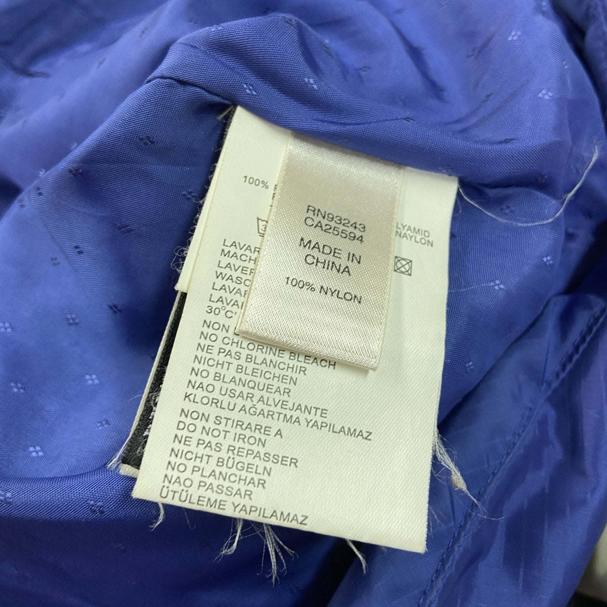 DIESEL　ディーゼル　ダウンジャケット　ワッペン　青　ブルー　Mサイズ　古着