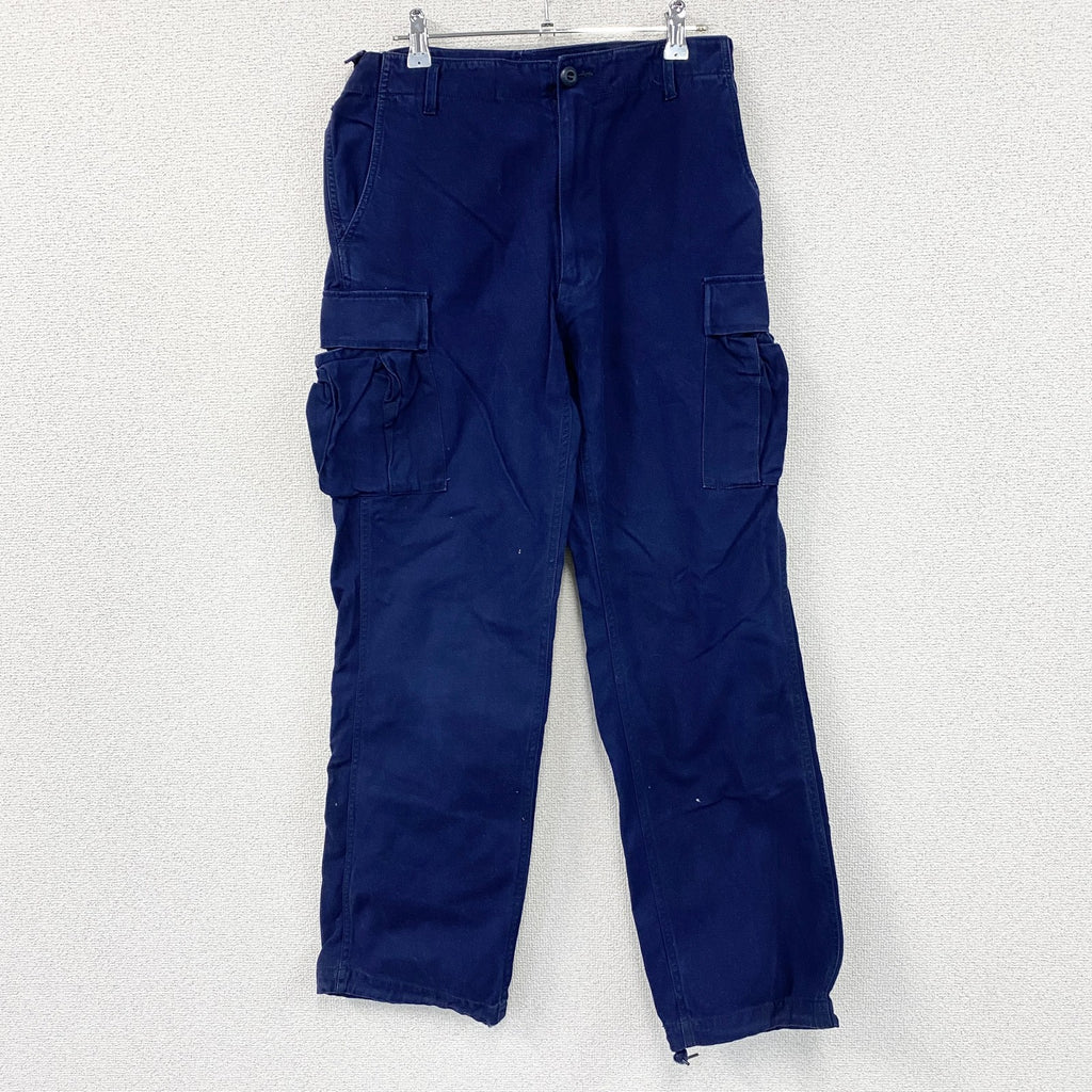 90s　WEST CAB　ウエストキャブ　U.S.MILITARY　カーゴパンツ　ミリタリーパンツ　紺　ネイビー　Mサイズ　　ヴィンテージ　古着