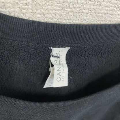 CANVAS　スウェット/トレーナー　ゲームスウェット　2連プリント　黒　ブラック　XLサイズ