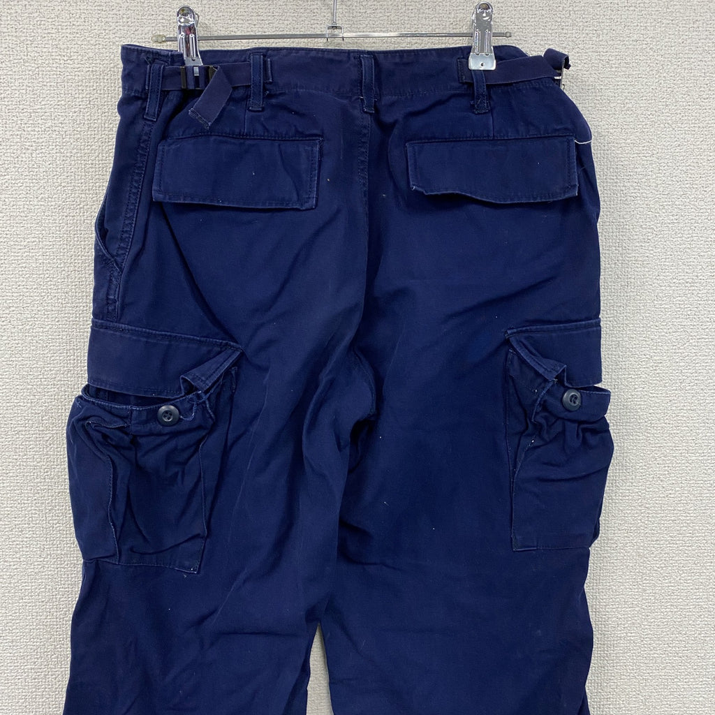 90s　WEST CAB　ウエストキャブ　U.S.MILITARY　カーゴパンツ　ミリタリーパンツ　紺　ネイビー　Mサイズ　　ヴィンテージ　古着