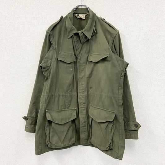 ～50s　FRENCH MILITALY　フランス軍　M-47　前期型後期　フィールドジャケット　ミリタリージャケット　カーキ　Lサイズ