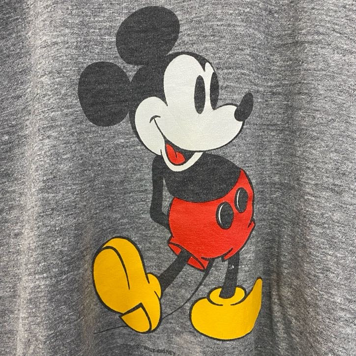 古着 used　80s 90s　JERZEES ジャージーズ　半袖ミッキープリントTシャツ　ディズニー　シングルステッチ　Mサイズ